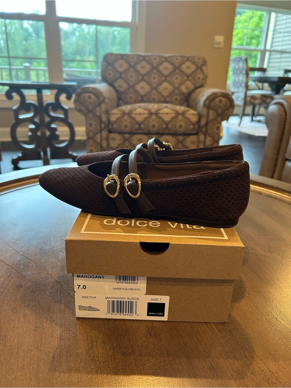 Dolce Vita Aretha Mary Jane Flat Mahogany Size 7 NIB - Picture 2 of 8